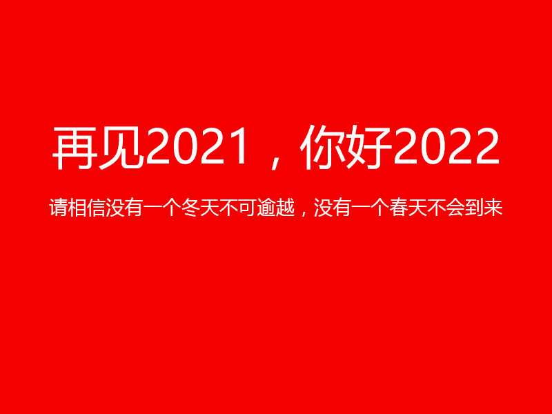 再見2021，你好2022，陜西鑫安安防祝您元旦快樂！