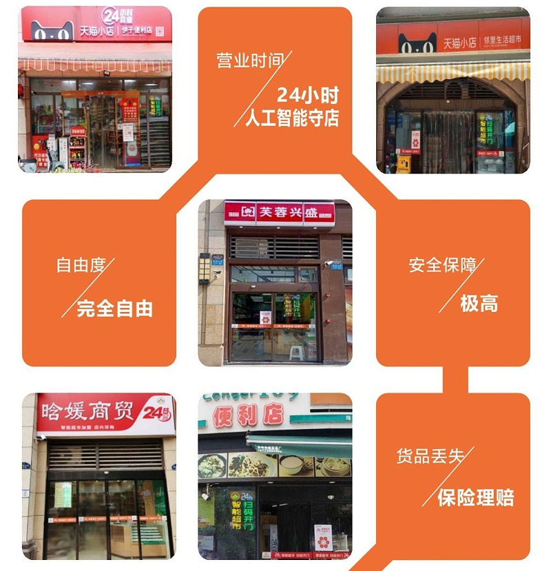 24小時智能云值守便利店系統
